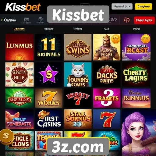 Kissbet oferece variedade de jogos de cassino online